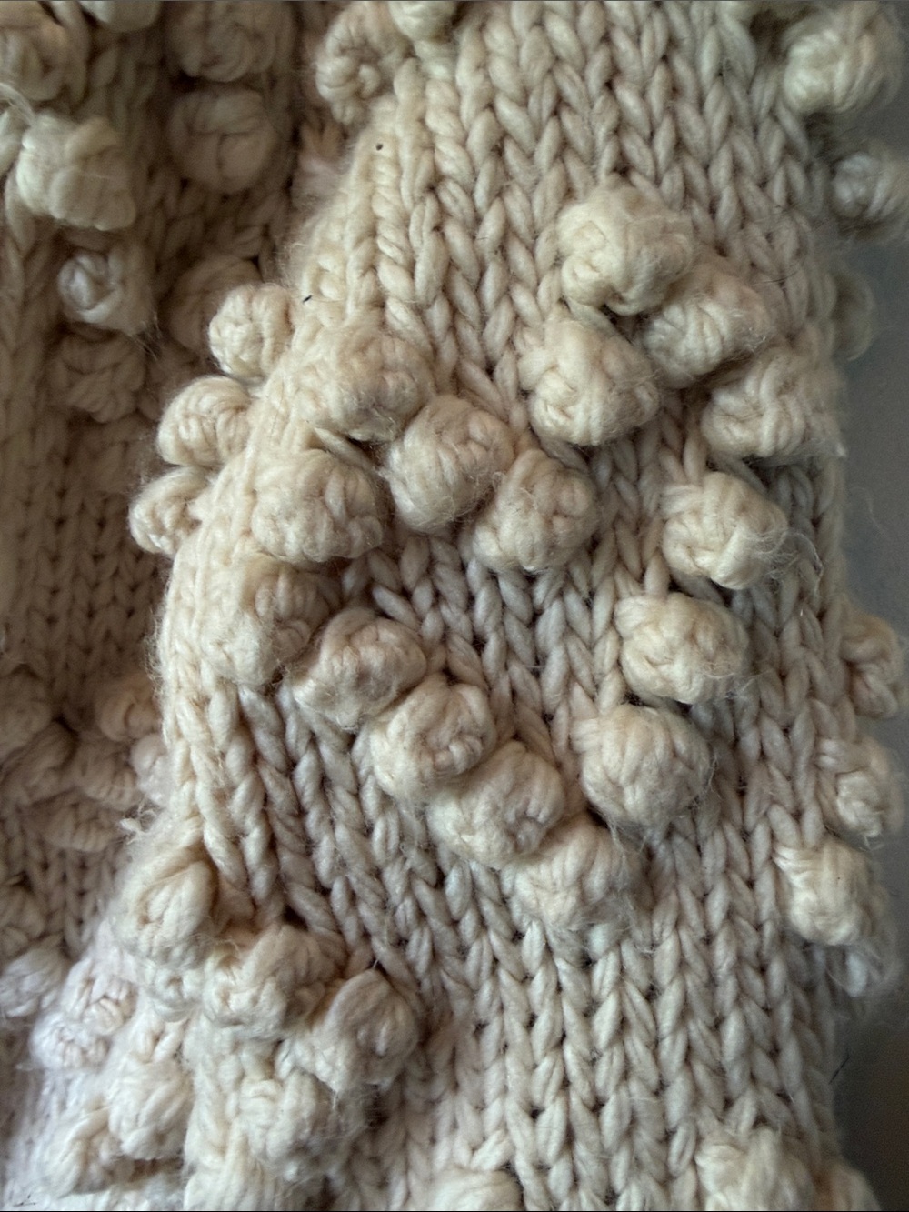 Cherish Cream Popcorn Knit Cardigan - Picture 3 of 7